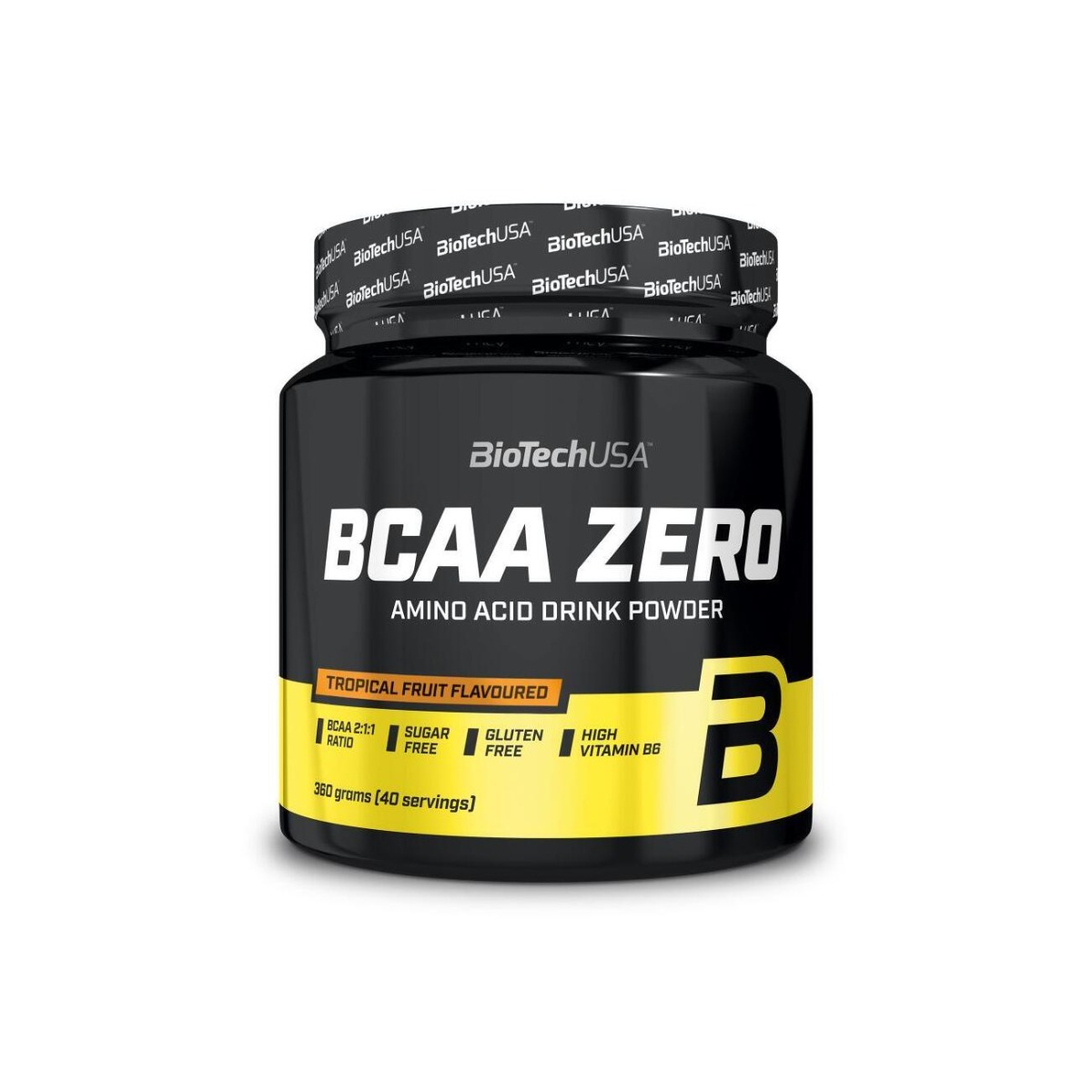 BCAA ZERO cu aroma de fructe tropicale, 360g, BiotechUSA
