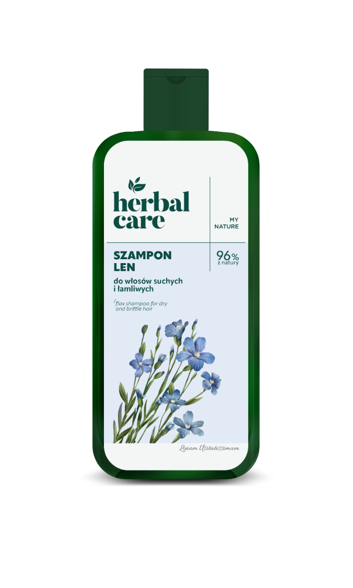 Sampon cu extract de seminte de in pentru par uscat si fragil Herbal Care, 330ml, Farmona