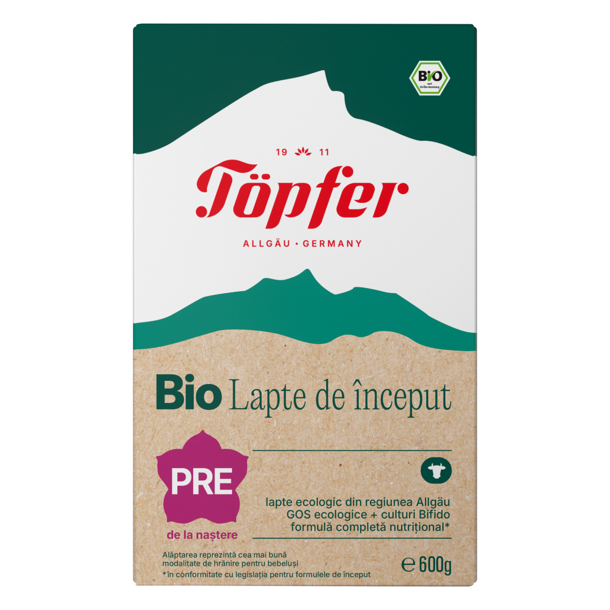 Formula lapte praf Lactana Pre Bio +0 luni, 600g, Topfer