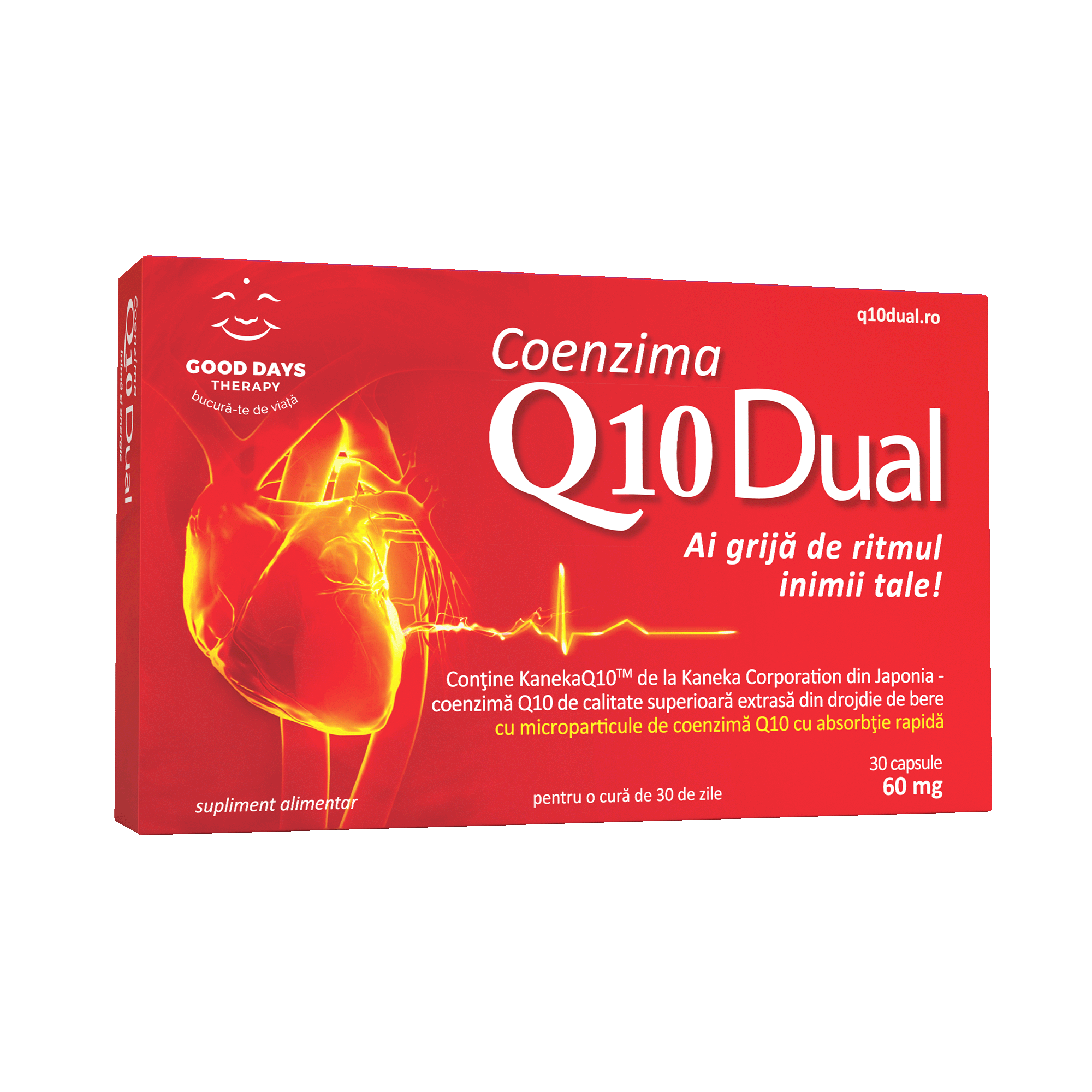 Coenzima Q10 Dual 60mg, 30 capsule, Good Days Therapy