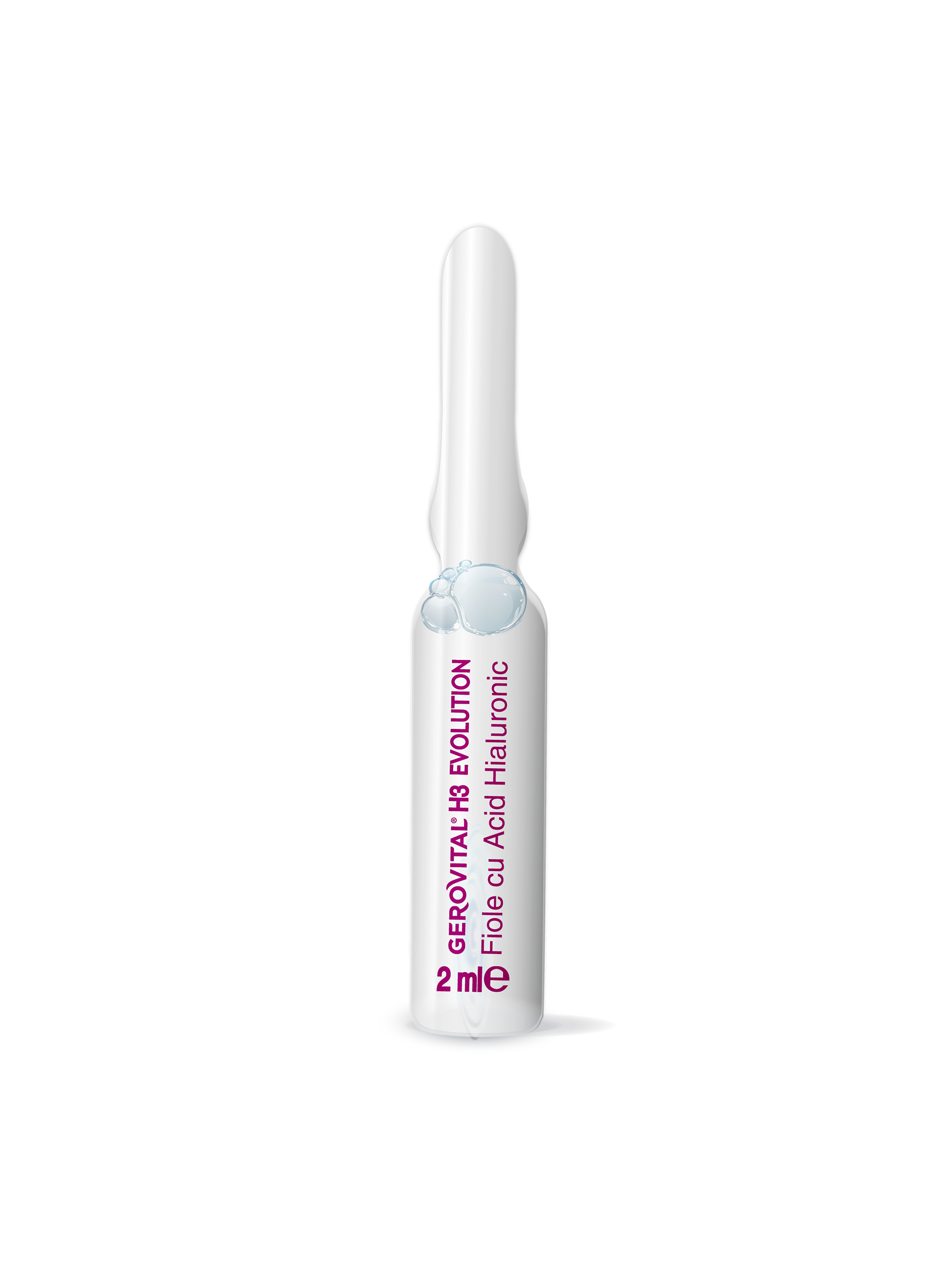 Fiolă Cu 5% Acid Hialuronic Hidratare Profundă, Riduri Estompate și Elasticitate Crescută, Gerovital H3 Evolution, 1 Fiolă X 2 Ml