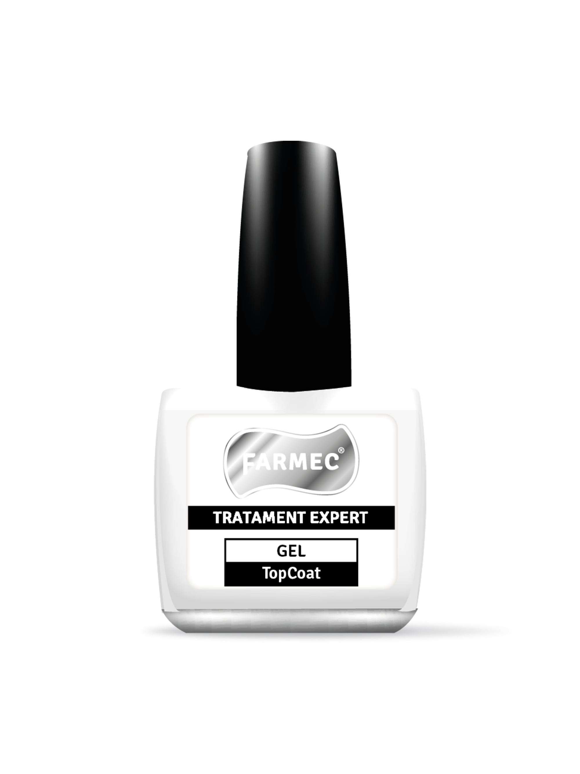 Gel Top Coat Pentru Unghii Luciu Intens și Protecție, Farmec Tratament Expert, 11 Ml