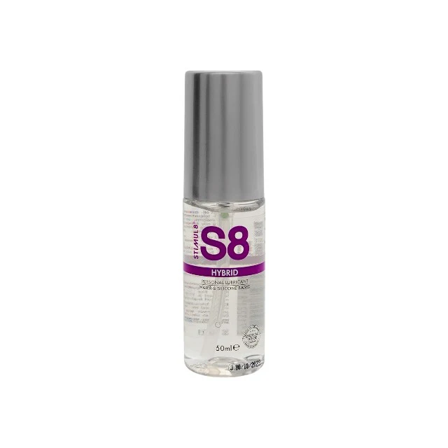 Lubrifiant hibrid S8 Hybrid Lube, pe bază de apă și silicon, fără parabeni, 50 ml