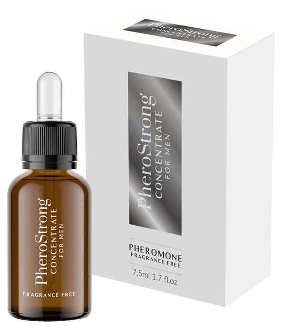Esență cu feromoni PHEROSTRONG Concentrate for Men, pentru bărbați, efect de atracție și seducție, fără parfum, 7.5 ml