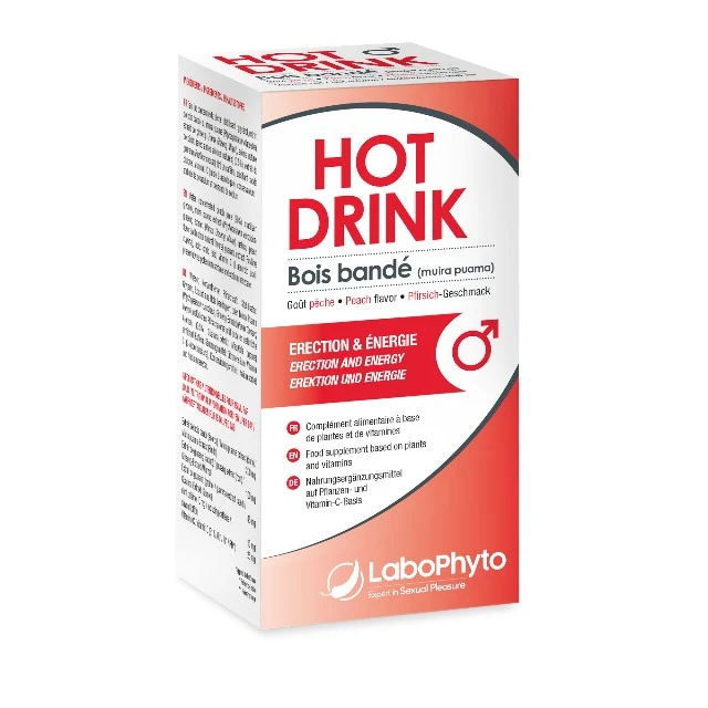 Afrodisiac HOT DRINK Bois Bande Men, Labophyto, pentru creșterea apetitului sexual al barbaților, 250 ml