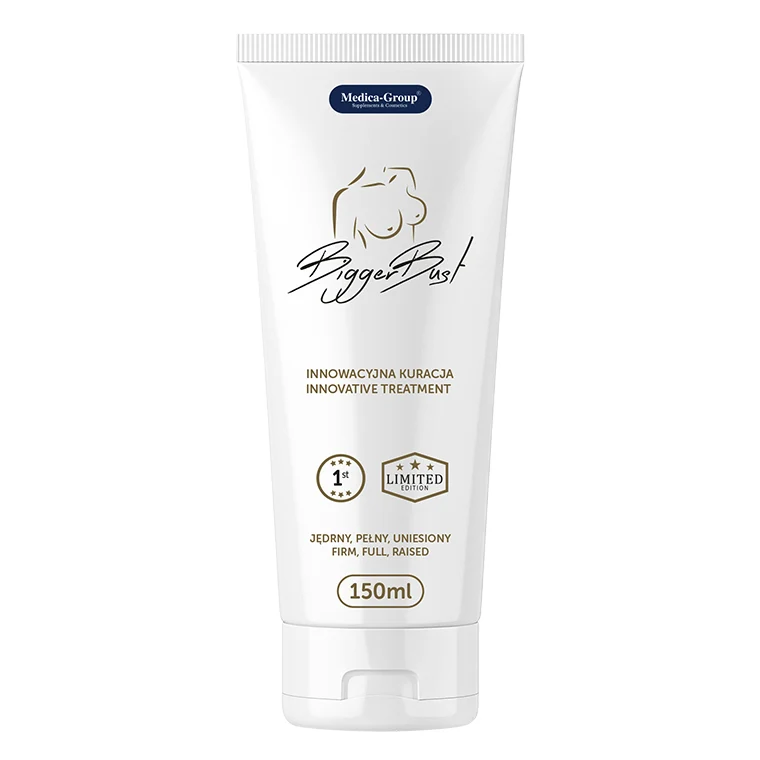 Ser MEDICA-GROUP Bigger Bust, pentru mărirea și fermitatea sânilor, efect hidratant, cu ulei de argan, 150 ml