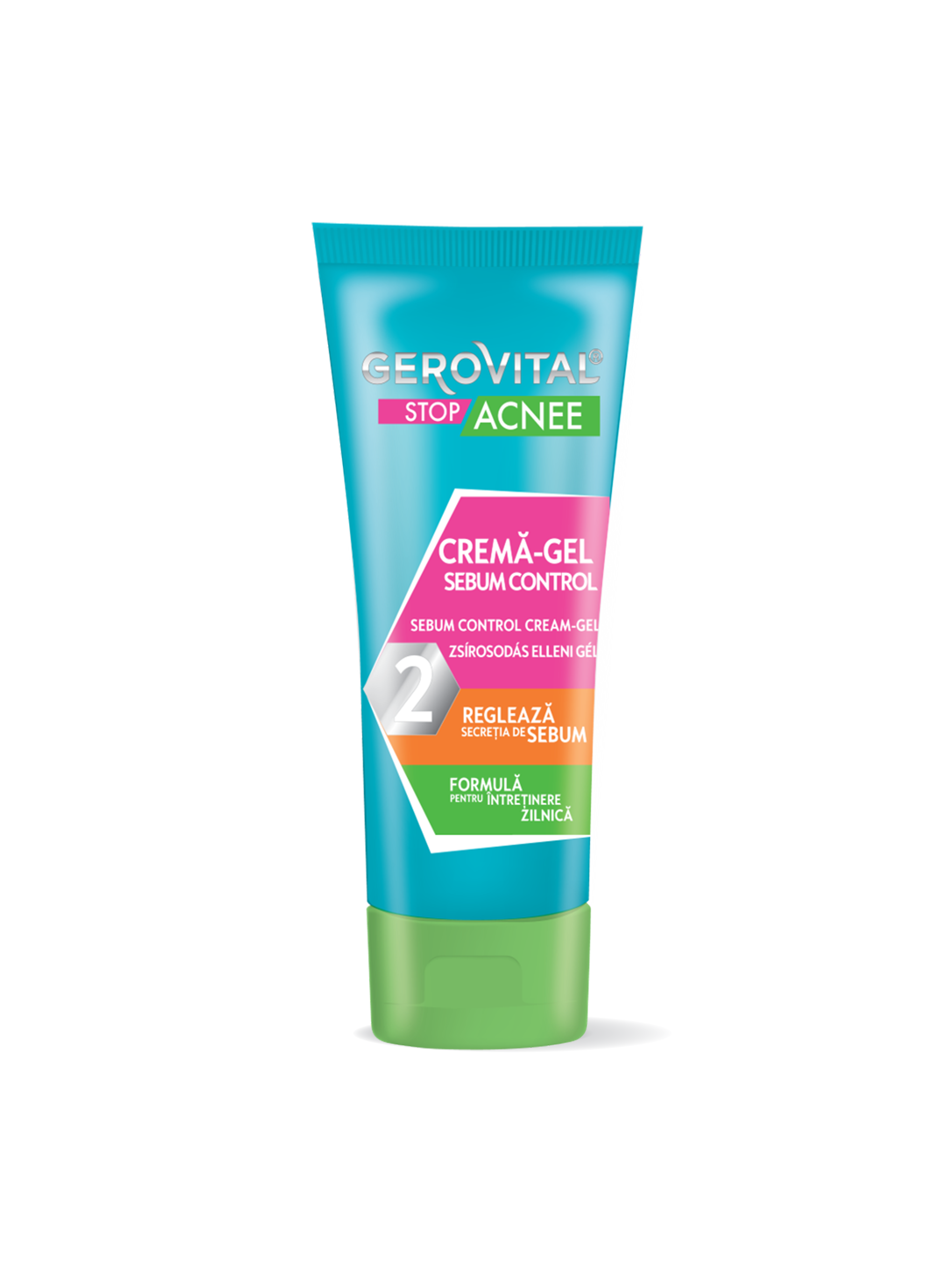 Cremă Sebum Control Matifiantă, Gerovital Stop Acnee, 50 Ml