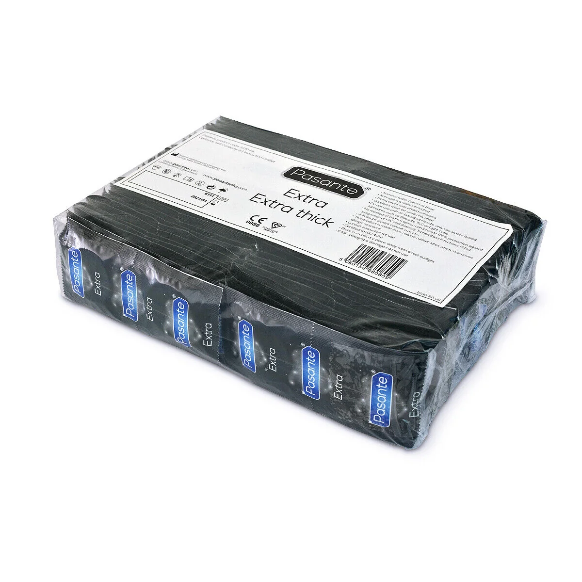 Prezervative groase PASANTE EXTRA THICK, cu lubrifiant suplimentar, 1 cutie x 144 buc