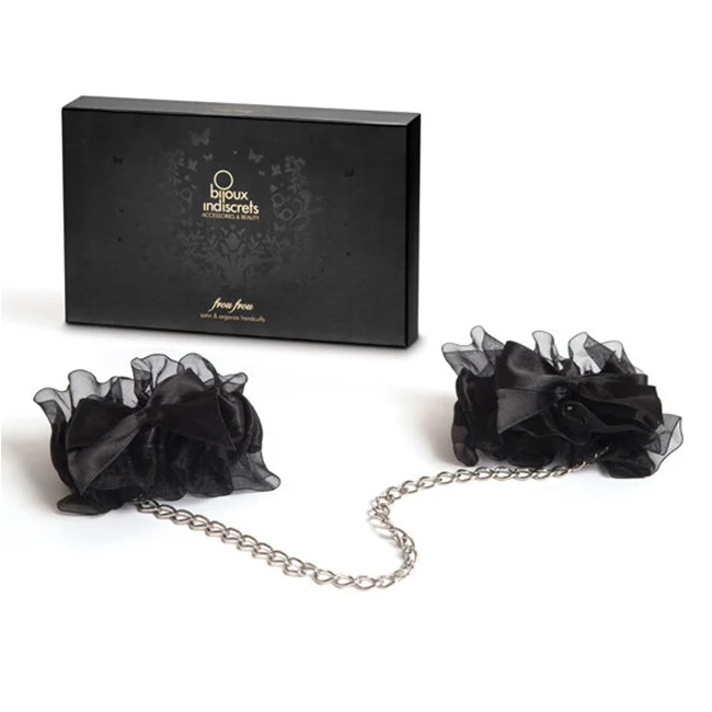 Catuse pentru jocuri erotice, BIJOUX - INDISCRETS FROU FROU, din organza, negre