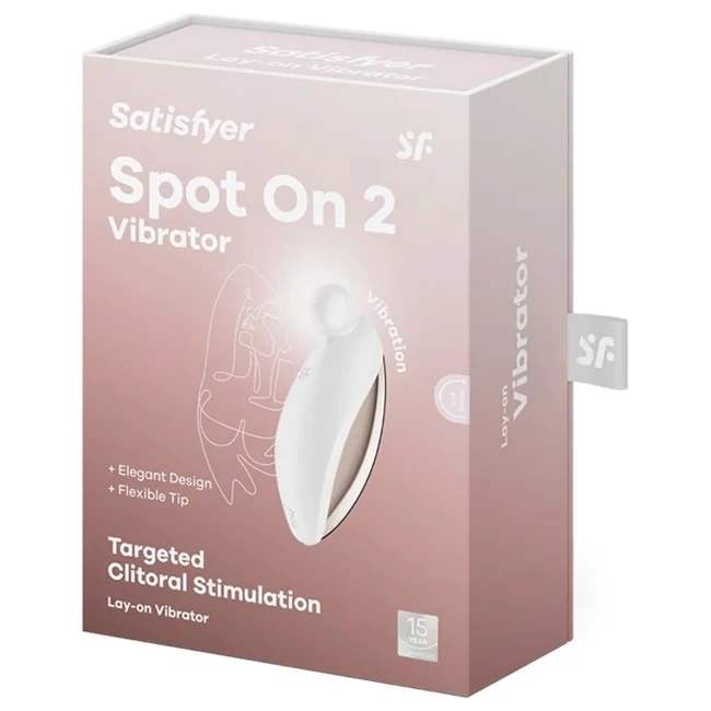 Vibrator SATISFYER - SPOT ON 2 cu incarcare USB, din silicon, 12 functii de vibrare