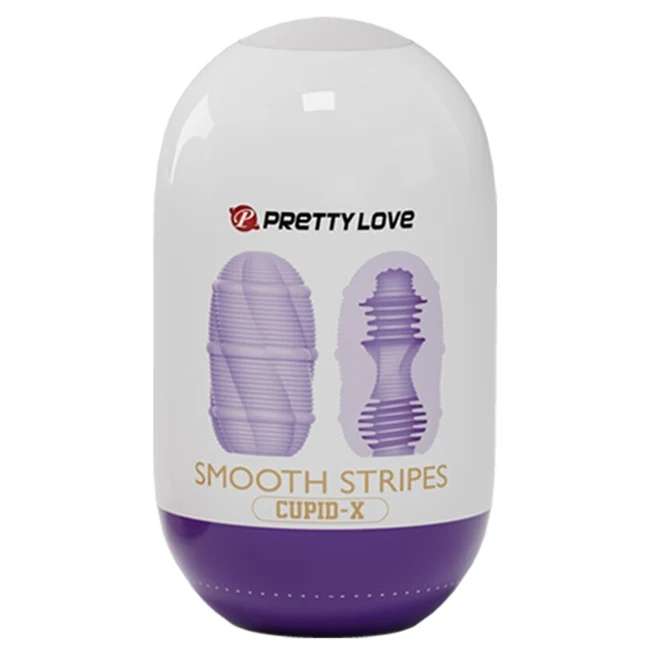 Ou PRETTY LOVE - SMOOTH STRIPES pentru masturbare, rezistent la apa