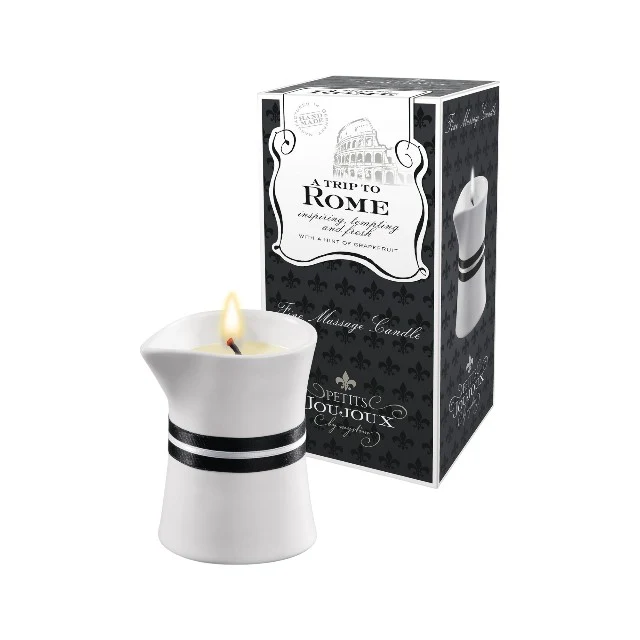Lumanare pentru masaj Petits Joujoux - Rome, cu aroma de grefa, 120 gr