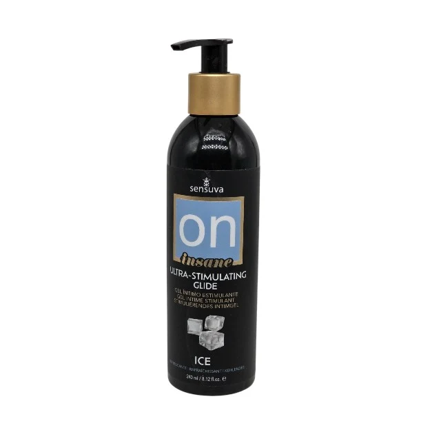 Gel lubrifiant Sensuva Ultra-Stimulating, pe baza de apa cu efect de racire si stimulare, 240 ml