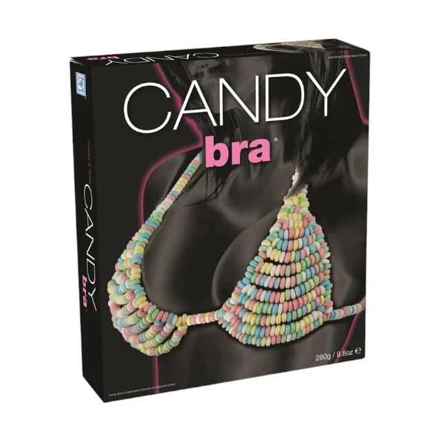 Sutien comestibil SPENCER & FLEETWOOD Candy Bra, lenjerie sexy pentru femei cu gust dulce Tutti Frutti, mărime universală