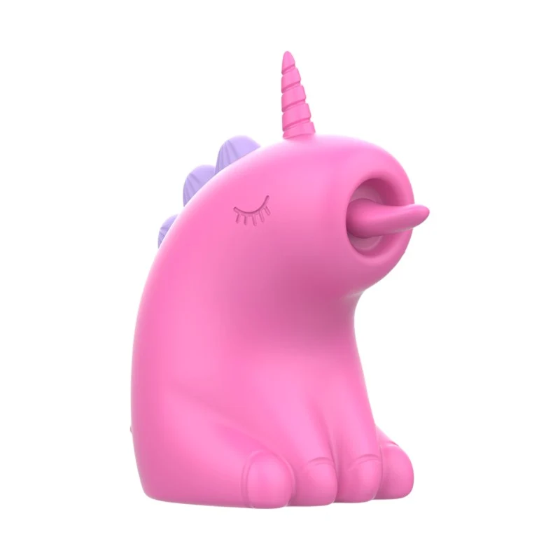 Stimulator clitoris INTENSE PINKIE, in forma de unicorn, cu functii de vibratie reglabile, rezistent la apa IPX7, culoarea roz
