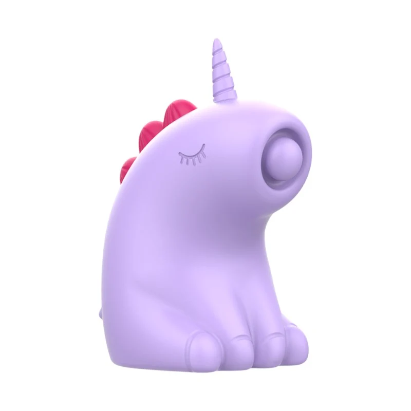 Stimulator clitoris INTENSE SWEETIE, in forma de unicorn, cu functii de vibratie reglabile, rezistent la apa IPX7, culoarea lila