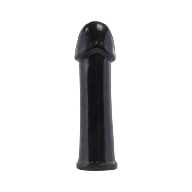 Plug anal PROWLER RED The Helmet Black, din TPE moale, lungime inserabilă 22.8 cm, diametru 7.2 cm, negru