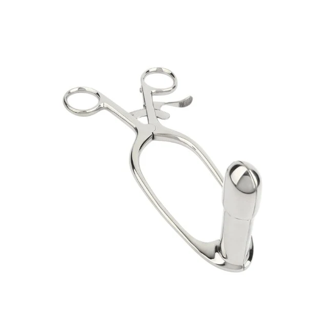 Dilatator anal MR. STEEL Barr Rectal Speculum Large, în formă de specul, din oțel inoxidabil, lungime 20 cm (mare), argintiu