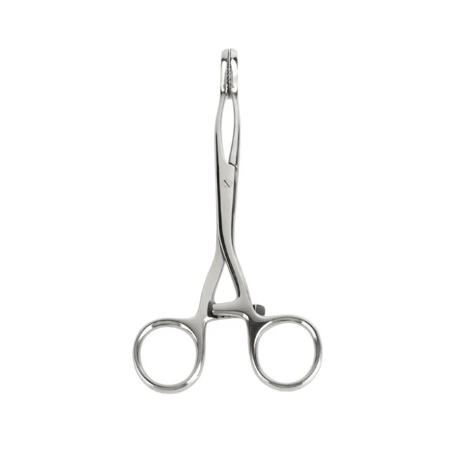 Forceps MR. STEEL Cube Tongs, pentru jocuri BDSM și roleplay, din oțel inoxidabil, lungime 16 cm, culoare argintiu