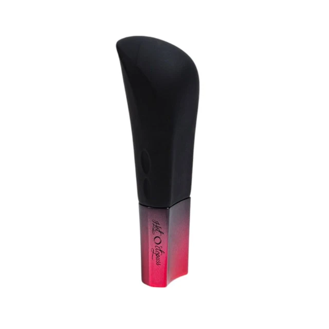 Stimulator clitoris HOT OCTOPUSS Amo - Bite the bullet, din silicon premium, 5 funcții de vibrație, rezistent la apă, negru