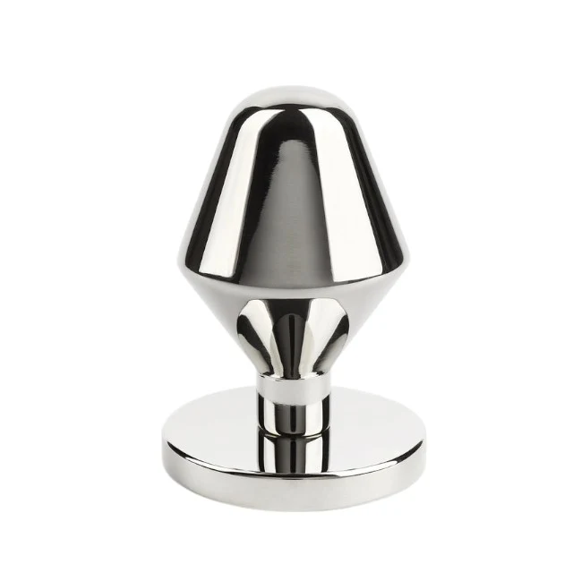 Plug anal MR. STEEL Classic Butt Plug Small, din oțel inoxidabil, diametru 3.8 cm, lungime 6.4 cm (mic), argintiu