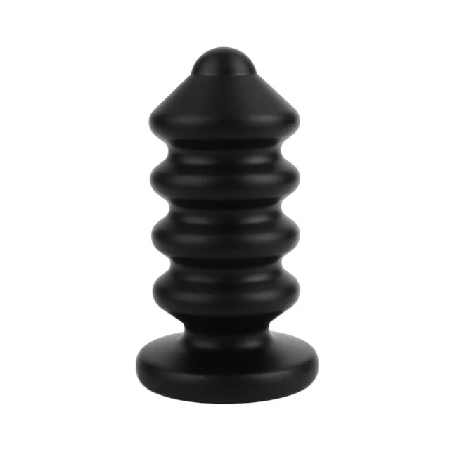 Plug anal MR. STEEL Ass Blaster Small, în formă de șurub, diametru 3.8 cm, lungime 9 cm (mic), negru