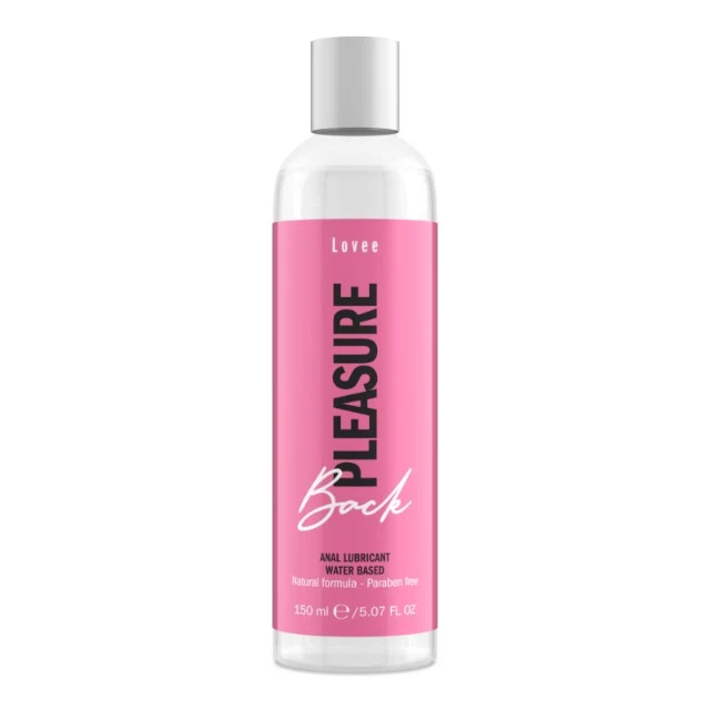 Lubrifiant anal LOVEE Back Pleasure, pe bază de apă, formulă naturală, fără parabeni, compatibil cu prezervative, 150 ml