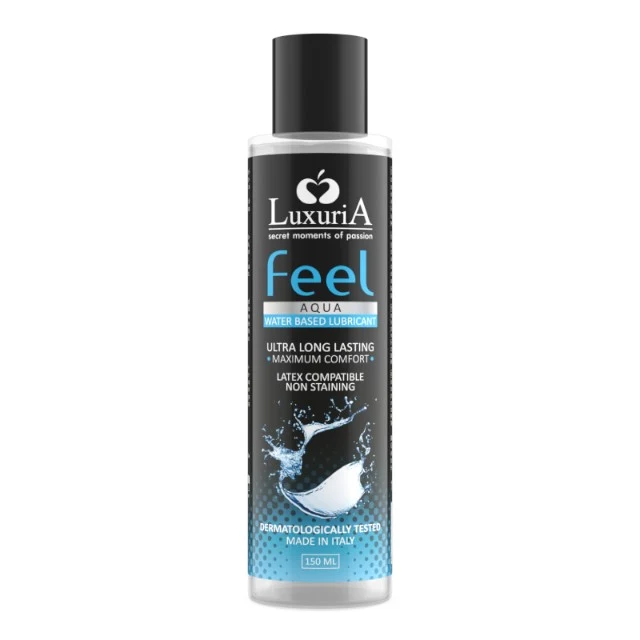 Lubrifiant LUXURIA Feel Aqua, pe bază de apă, cu efect de lungă durată, testat dermatologic, 150 ml