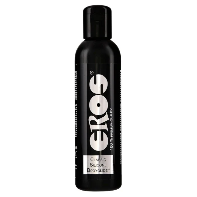 Lubrifiant EROS Classic Silicone Bodyglide, pe bază de silicon, efect de lungă durată, compatibil cu prezervative, 500 ml