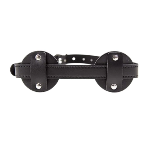 Mască TOYZ4LOVERS Blindfold Patch, pentru jocuri erotice BDSM, din piele artificială, mărime ajustabilă, culoare negru