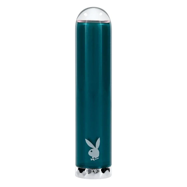 Stimulator clitoris PLAYBOY Emerald Glass Vibrator, din sticlă borosilicată, 10 funcții de vibrație, rezistent la apă, verde