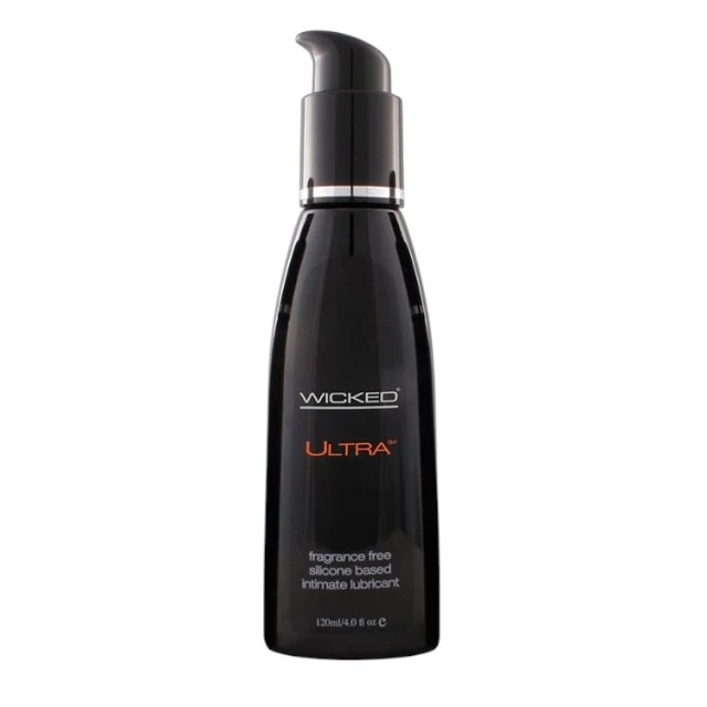 Lubrifiant pe bază de silicon WICKED Ultra, formulă premium cu efect de durată, fără parfum, fără parabeni, 120 ml