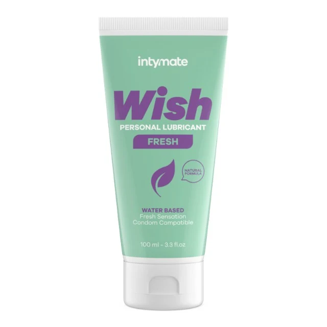 Lubrifiant pe bază de apă INTYMATE Wish Fresh, formulă naturală cu efect de răcire, compatibil cu prezervative, 100 ml