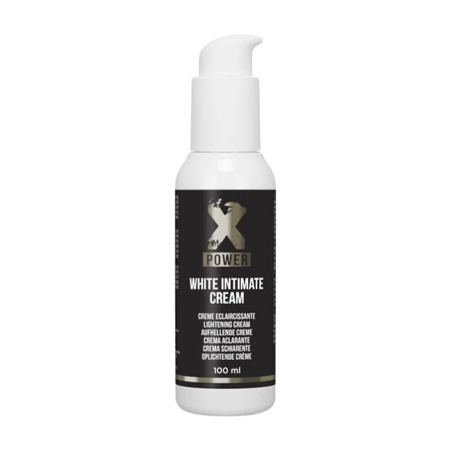Cremă XPOWER White Intimate Cream, pentru albirea zonelor intime, cu unt de shea și ulei de migdale, 100 ml