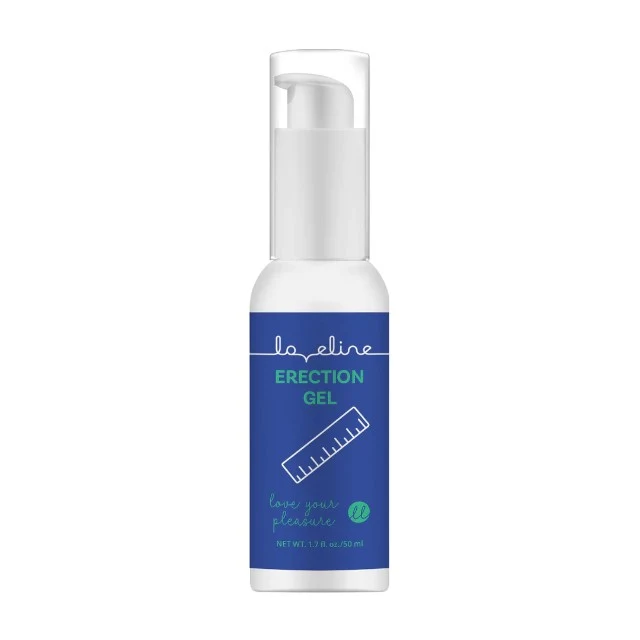 Gel LOVELINE Erection Gel, pentru erecții puternice, cu extract de mentă sălbatică, 50 ml