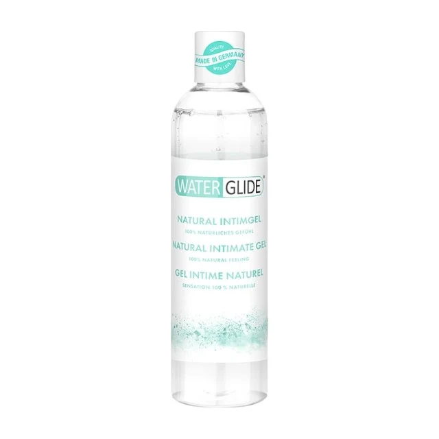 Lubrifiant WATERGLIDE Natural Intimate Gel, pe bază de apă, formulă 100% naturală, efect de lungă durată, 300 ml