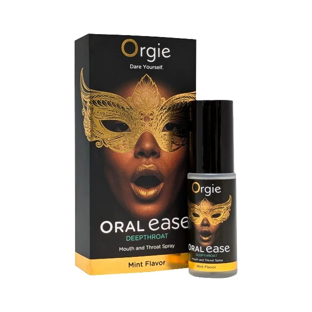 Spray pentru sex oral adânc ORGIE Oral Ease Deepthroat, cu aromă de mentă, 15 ml