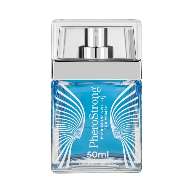 Parfum cu feromoni PHEROSTRONG Angel For Women, pentru femei, note de lămâie, cafea și trandafir, 50 ml