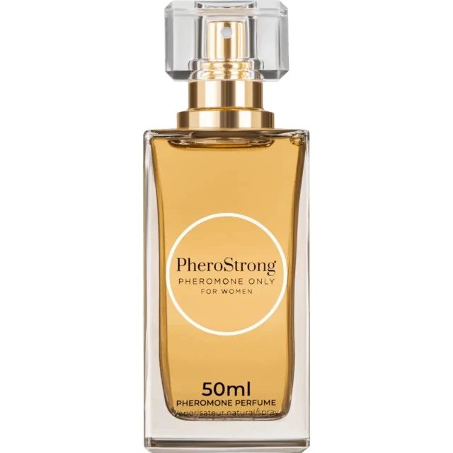 Parfum cu feromoni PHEROSTRONG Only For Women, pentru femei, note de iasomie, zmeură și boabe de tonka, 50 ml