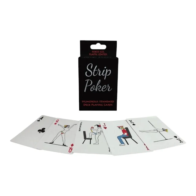 Cărți de joc erotice KHEPER GAMES Strip Poker Humorous, cu 52 de poziții sexuale, potrivit pentru petreceri