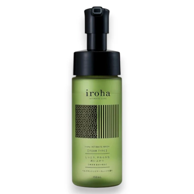 Spumă de curățare intimă IROHA Bergamot & Bitter Orange, PH echilibrat, ingrediente hidratante, aromă de bergamotă și portocală amară, 150 ml