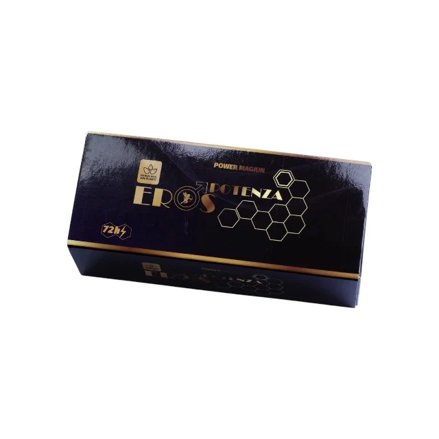 Supliment alimentar pe bază de miere EROS POTENZA, ajută la întârzierea ejaculării, conține ingrediente naturale, 6 buc x 15 g