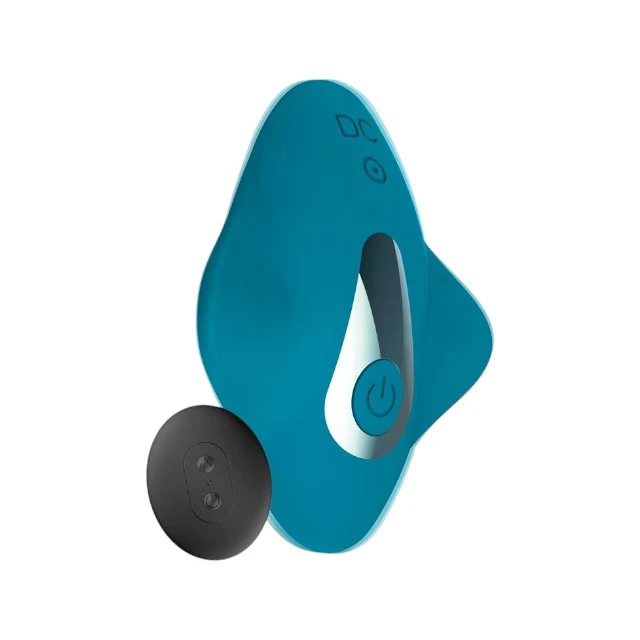 Vibrator pentru chilot LATETOBED Ferty Panty Stimulator, pentru stimularea clitorisului, control prin telecomandă, cu 10 funcții de vibrație, albastru