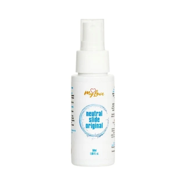 Lubrifiant pe bază de apă MYLOVE Neutral Slide Original, textură mătăsoasă, fără parfum, 50 ml