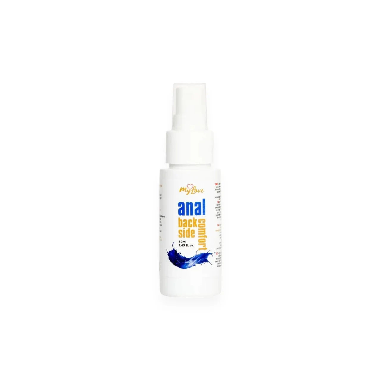 Lubrifiant anal MYLOVE Anal Back Side Comfort, pe bază de apă, pentru lubrifiere de lungă durată, cu miros mentolat, 50 ml