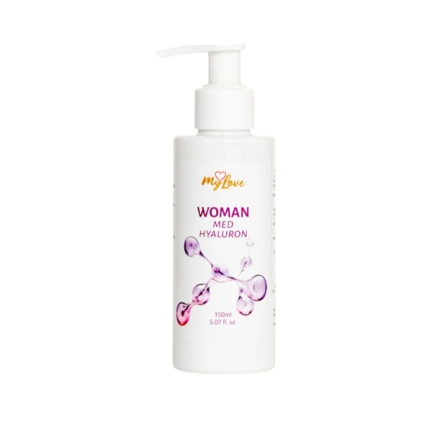 Gel intim MYLOVE Woman Med Hyaluron, pentru uscăciune vaginală, hidratare de lungă durată, cu acid hialuronic, 150 ml