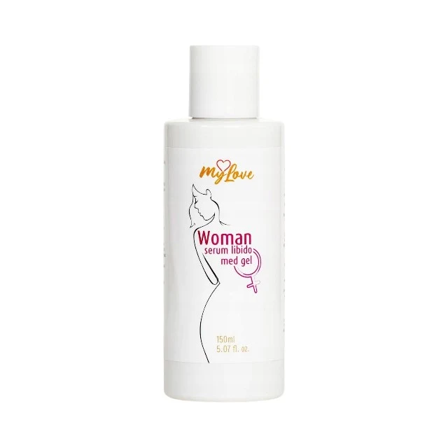 Gel intim MYLOVE Woman Serum Libido Med Gel, pentru femei, ajută la creșterea libidoului și intensificarea senzațiilor, cu aloe vera, 150 ml