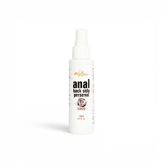 Lubrifiant anal MYLOVE Anal Back Side Personal, pe bază de apă, textură groasă și mătăsoasă, cu miros de cocos, 100 ml