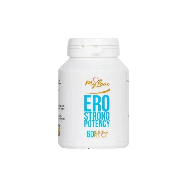 Capsule MYLOVE Ero Strong Potency, pentru potență, vitalitate și sănătate sexuală masculină, cu arginină, 60 buc