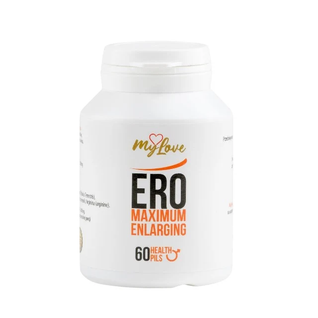 Capsule MYLOVE Ero Maximum Enlarging, pentru mărirea penisului și performanță sexuală, cu ginseng și maca, 60 buc